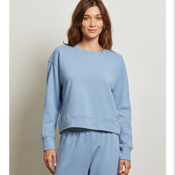 perfectwhitetee Sweaters - Perfectwhitetee Blue Terry Crewneck Women's Sweatshirt size M